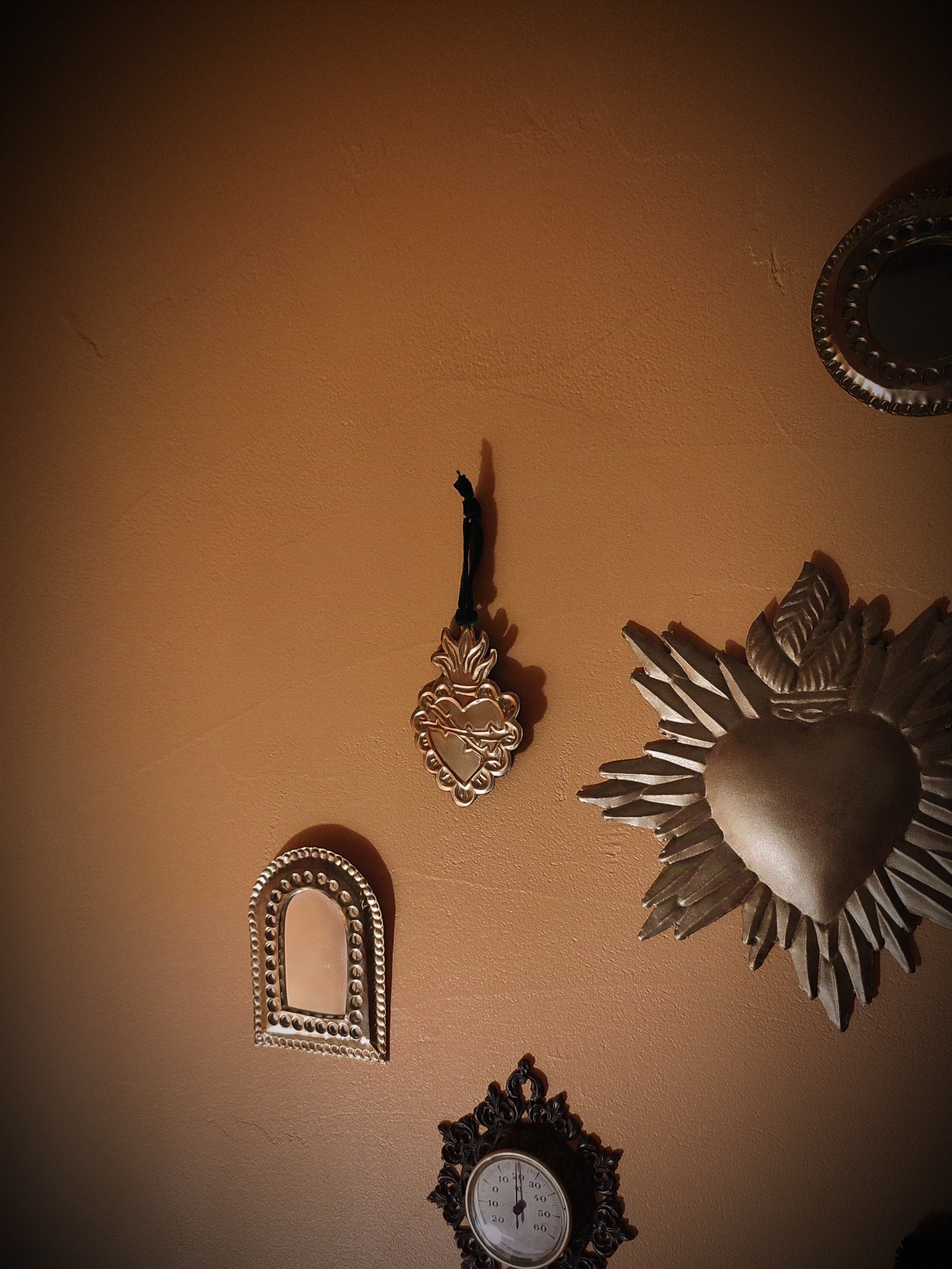 Mini ex-voto gaufré Coeur Sacré